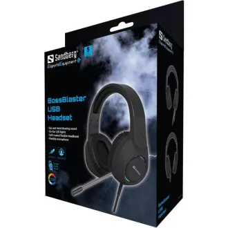 Căști de gaming Sandberg BossBlaster USB-A, LED