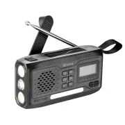 Radio DAB multifuncțional Sandberg Survivor All-in-1 4500 mAh, negru