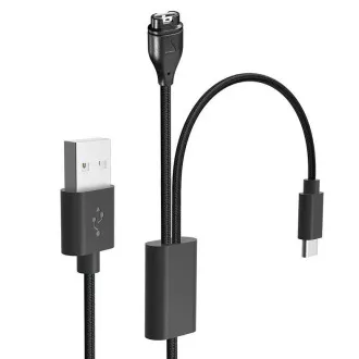 Cablu tactic de încărcare USB și date 2in1 pentru Garmin Fenix 7 + USB-C