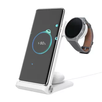 Încărcător fără fir Nillkin PowerTrio 3 în 1 pentru Huawei Watch White