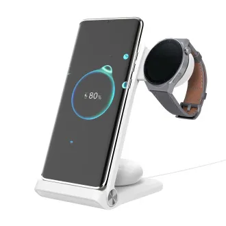 Încărcător fără fir Nillkin PowerTrio 3 în 1 pentru Huawei Watch White - Utilizat