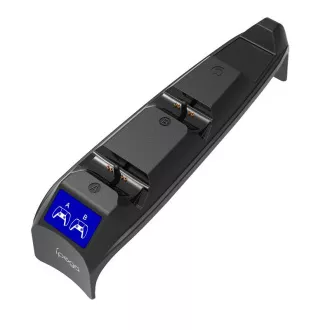 iPega P5S016 Dock pentru încărcător dublu cu suport pentru căști și controler pentru PS5 Slim White