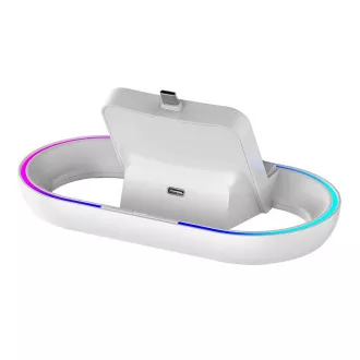 Dock încărcător iPega P5P02 cu RGB pentru telecomandă Playstation Portal Alb
