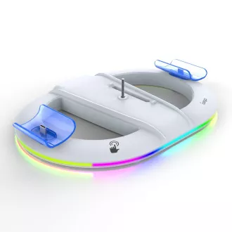 Suport de încărcare vertical iPega P5S045 cu RGB pentru PS5/PS5 Slim White