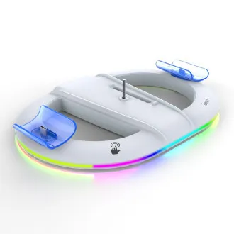 Suport de încărcare vertical iPega P5S045 cu RGB pentru PS5/PS5 Slim White Suport de încărcare vertical iPega P5S045 cu RGB pentru PS5/PS5 Slim White