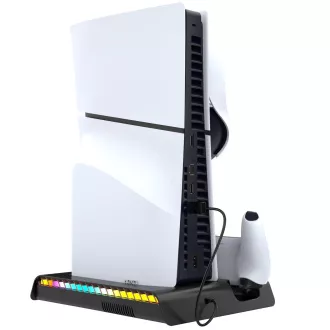 Suport RGB de încărcare multifuncțional iPega P5S006 cu răcire pentru PS5 Slim Black