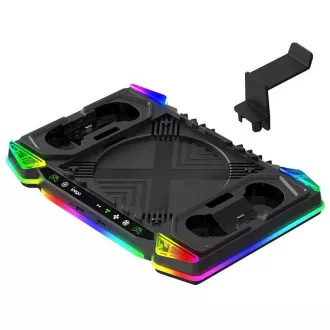 iPega XBX025S Stand de răcire RGB multifuncțional pentru Xbox