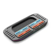 iPega SW2210 Stand de încărcare multifuncțional RGB pentru Nintendo Switch 2, negru