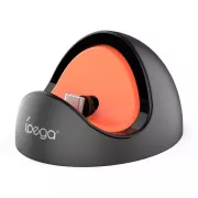 iPega SW2041 Mini Stație de încărcare pentru Nintendo Switch Lite/Nintendo Switch/Nintendo Switch 2 Negru/Roșu