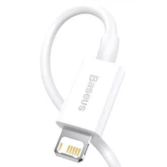 Baseus CALYS-B02 Cablu de încărcare rapidă superior Lightning 2,4A 1,5m alb