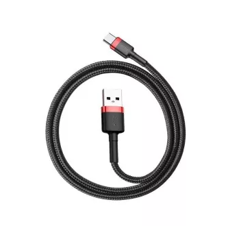 Cablu Cafule Baseus CATKLF-B91 USB-C 3A 1m Roșu/Negru