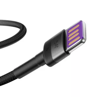 Baseus CATKLF-PG1 Cafule Cablu de date de incarcare rapida USB dublu fata la USB 40W 1m gri/negru