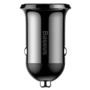 Încărcător auto Baseus CCALP-01 Grain Pro 2xUSB 4.8A Negru