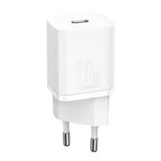 Încărcător rapid Baseus CCSUP-B02 Super Si USB-C 20W Alb