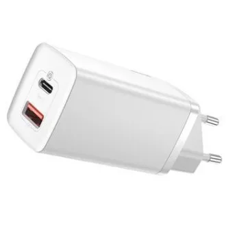 Încărcător rapid Baseus CCGAN2L-B02 GaN2 Lite USB + USB-C 65W Alb Încărcător rapid Baseus CCGAN2L-B02 GaN2 Lite USB + USB-C 65W Alb