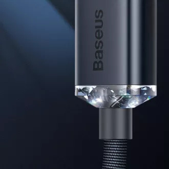 Cablu de date Baseus CAJY000005 Crystal Shine Series USB - Lightning 20W 1.2m violet