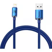 Cablu de date Baseus CAJY000003 Crystal Shine Series USB - Lightning 20W 1.2m Albastru