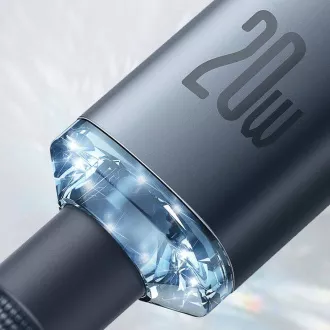 Cablu de date Baseus CAJY000205 Crystal Shine Series USB-C - Lightning 20W 1,2m violet