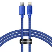 Cablu de date Baseus CAJY000203 Crystal Shine Series USB-C - Lightning 20W 1,2m Albastru