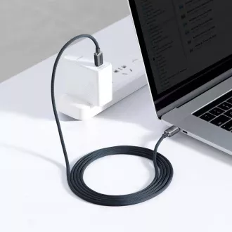 Cablu de date Baseus CAJY000701 Crystal Shine Series USB-C - USB-C 100W 2m negru