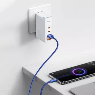 Cablu de date Baseus CAJY000503 Crystal Shine Series USB - USB-C 100W 2m Albastru