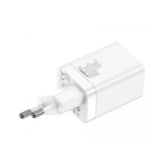 Baseus CCSUPP-E02 Super Si Incarcator Rapid USB + USB-C 30W Alb
