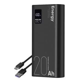 AMBALARE: ME EnergyPulse Powerbank 20000mAh 22.5W Negru AMBALARE: ME EnergyPulse Powerbank 20000mAh 22.5W Negru