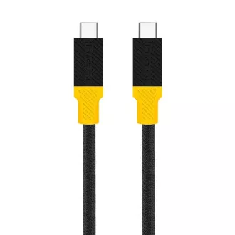 Cablu tactic BlackBird USB4 1m negru/galben