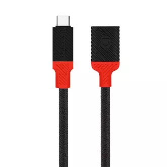 Adaptor tactic Pin4Fun USB-C/Lightning 0,1 m Negru/Roșu