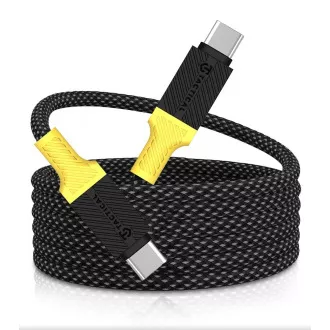 MagRope tactică USB-C/USB-C 1m negru/galben