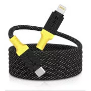 Tactical MagRope USB-C/Lightning 1m Negru/Galben