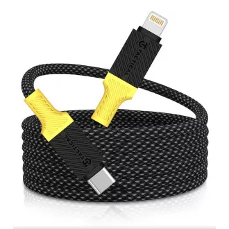 Tactical MagRope USB-C/Lightning 1m Negru/Galben
