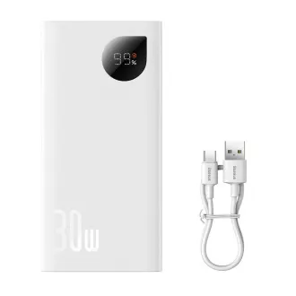 Powerbank Baseus Adaman2 10000 mAh 30W 2xUSB/USB-C alb