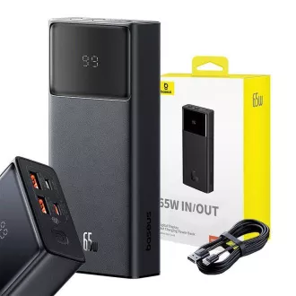 Acumulator extern Baseus Star-Lord 20000 mAh 65W 2x USB-A/micro USB/USB-C negru Acumulator extern Baseus Star-Lord 20000 mAh 65W 2x USB-A/micro USB/USB-C negru