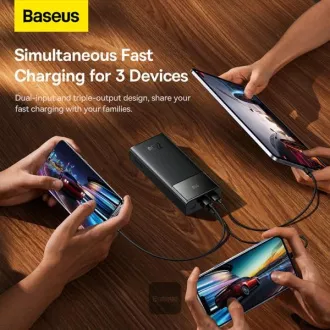 Acumulator extern Baseus Star-Lord 30000 mAh 22.5W USB/USB-C negru