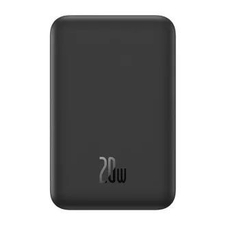 Baterie externă Baseus Mini cu încărcare wireless 5000 mAh 20W USB-C neagră