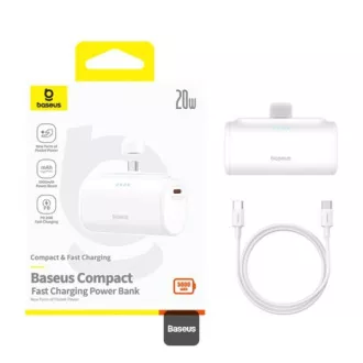 Power bank Baseus 5000mAh 20W USB-C alb