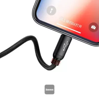 Cablu de date Baseus 3in1 microUSB+Lightning+USB-C 1,2m 3,5A