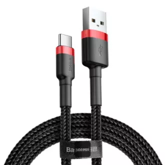 Cablu de date Baseus Cafule USB-C 2m 2A roșu-negru Cablu de date Baseus Cafule USB-C 2m 2A roșu-negru