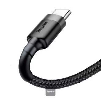 Cablu de date Baseus Cafule USB-C 2m 2A gri-negru