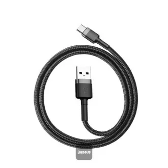 Cablu de date Baseus Cafule USB-C 2m 2A gri-negru