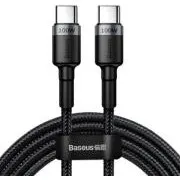 Cablu de date Baseus Cafule USB-C PD2.0 100W 2m 20V 5A gri-negru