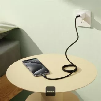 Cablu magnetic de date Baseus Tungsten Gold USB-C/USB-C 1m 100W negru