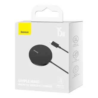 Încărcător fără fir Baseus Simple Mini3 15W USB-C Negru