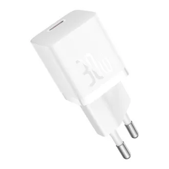 Baseus Incarcator rapid pentru retea GaN5 Mini 30W EU alb