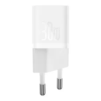 Baseus Incarcator rapid pentru retea GaN5 Mini 30W EU alb