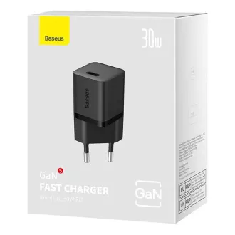 Încărcător rapid Baseus GaN5 Mini 30W EU Negru Încărcător rapid Baseus GaN5 Mini 30W EU Negru