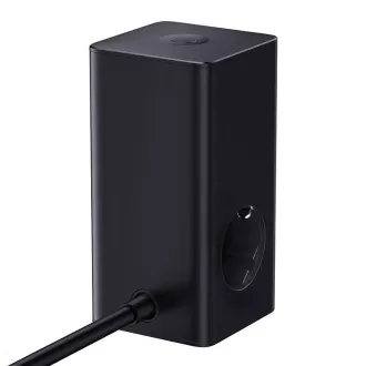 Stație de încărcare Baseus PowerCombo Tower 100W UE, neagră Stație de încărcare Baseus PowerCombo Tower 100W UE, neagră