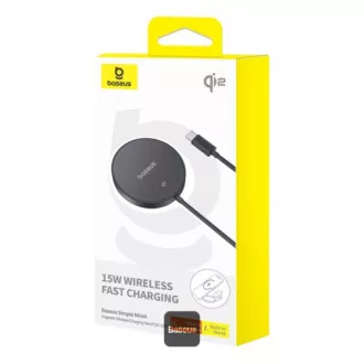 Pad magnetic de încărcare fără fir Baseus Simple Mini4 Qi2 15W Negru Pad magnetic de încărcare fără fir Baseus Simple Mini4 Qi2 15W Negru