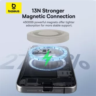 Pad magnetic de încărcare fără fir Baseus Simple Mini4 Qi2 15W Aur Pad magnetic de încărcare fără fir Baseus Simple Mini4 Qi2 15W Aur
